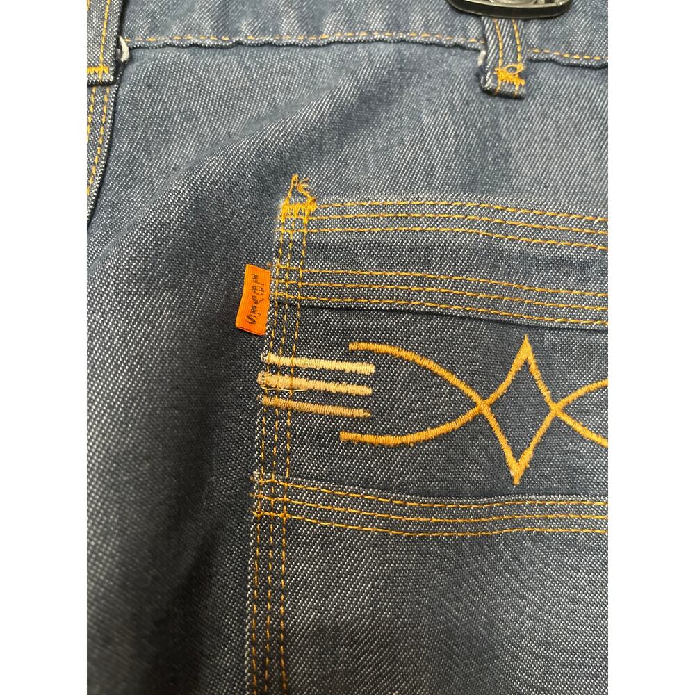 Vintage orange label Levi’s Chreist denim pants men’s size 34 - Picture 3 of 6
